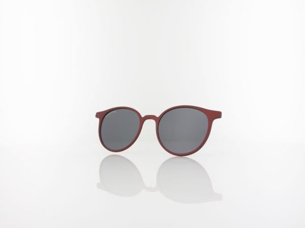Brilando | CLIP M-TRC299C-1 | matt dark red / smoke polarized