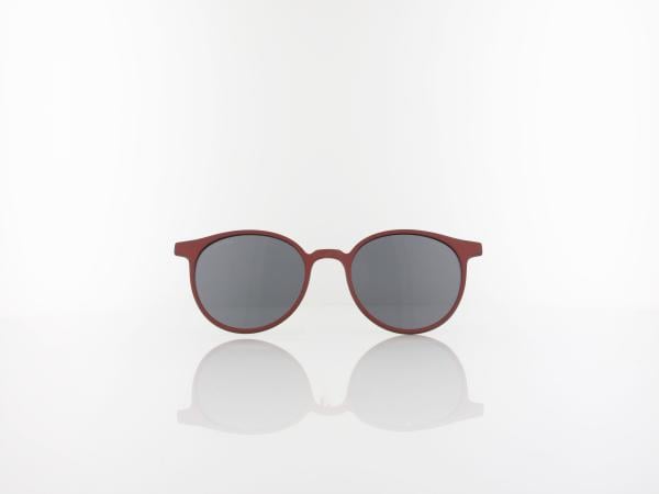 Brilando | CLIP M-TRC299C-1 | matt dark red / smoke polarized