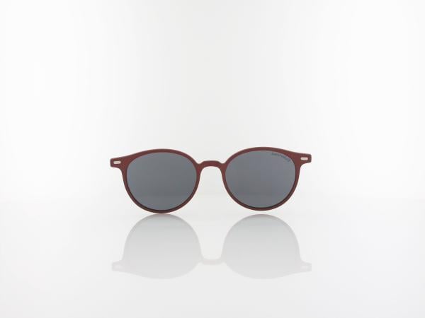 Brilando | CLIP M-TRC299C-1 | matt dark red / smoke polarized