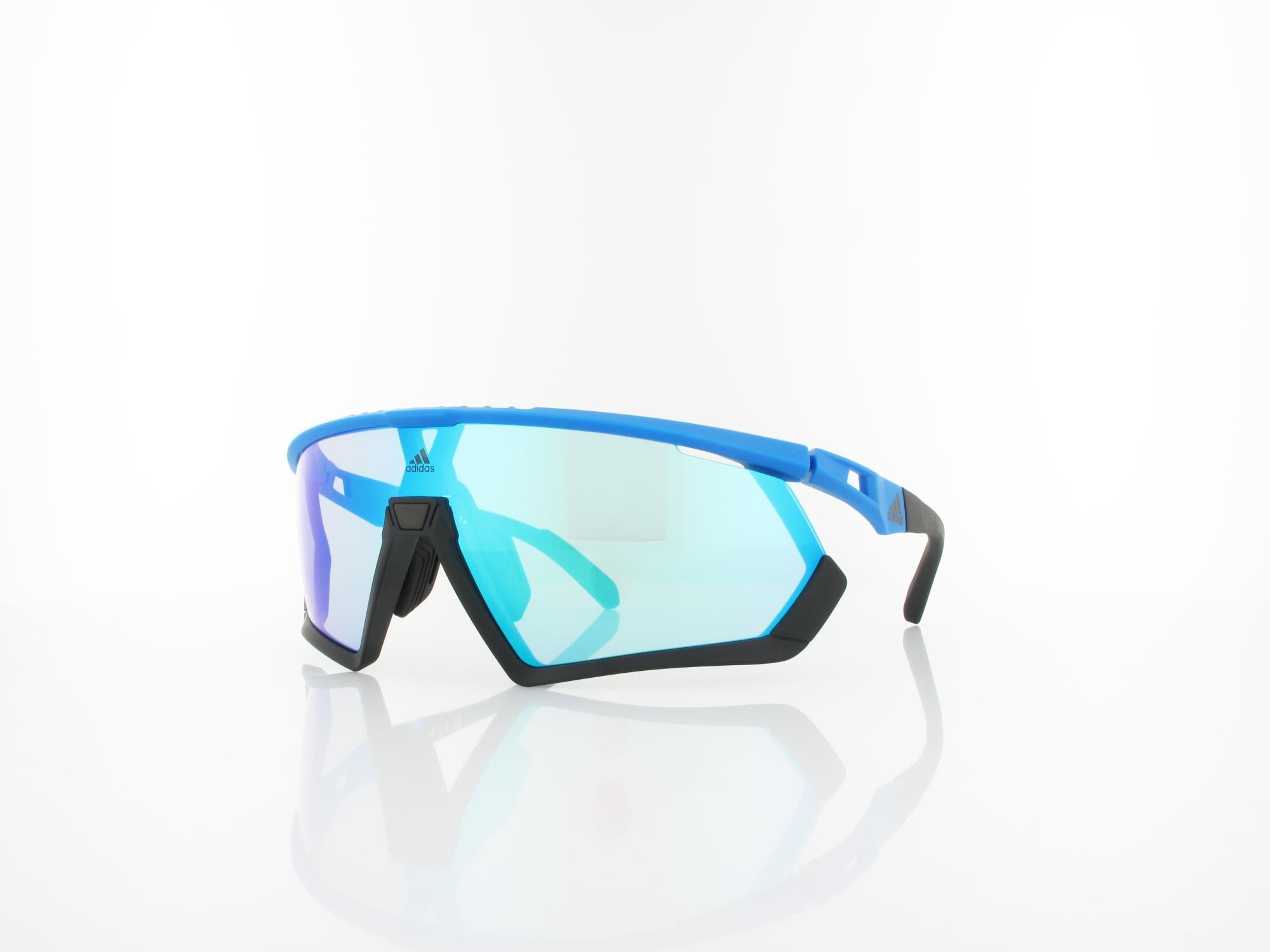 Adidas SP0054 91X 0 matte blue / blue mirror - clear