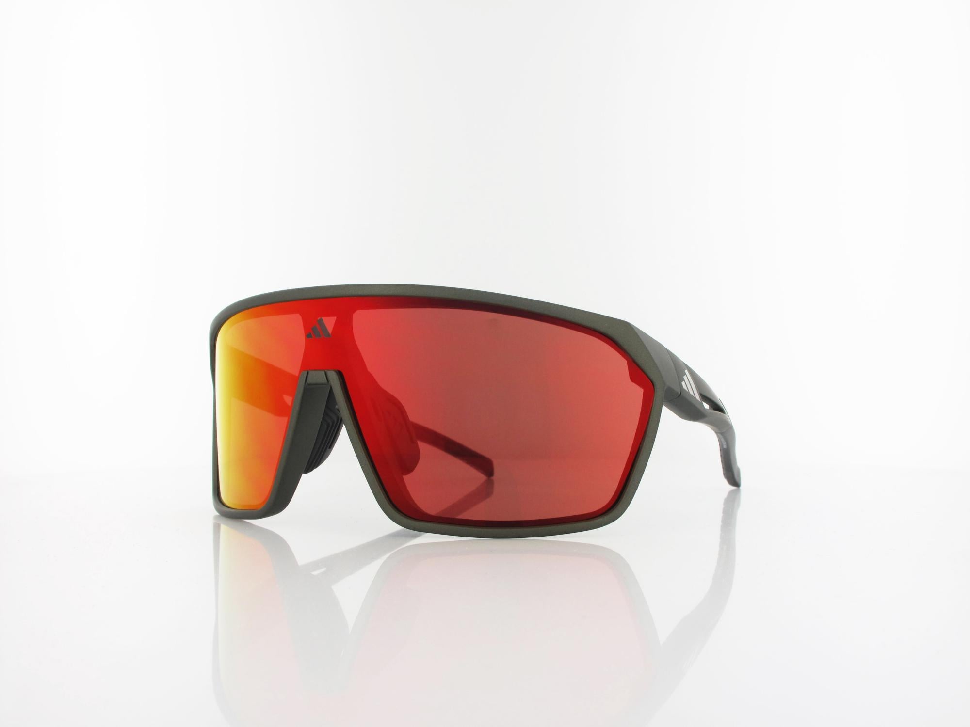 Adidas Sport SP0108 97L 142 matte dark green / roviex mirror