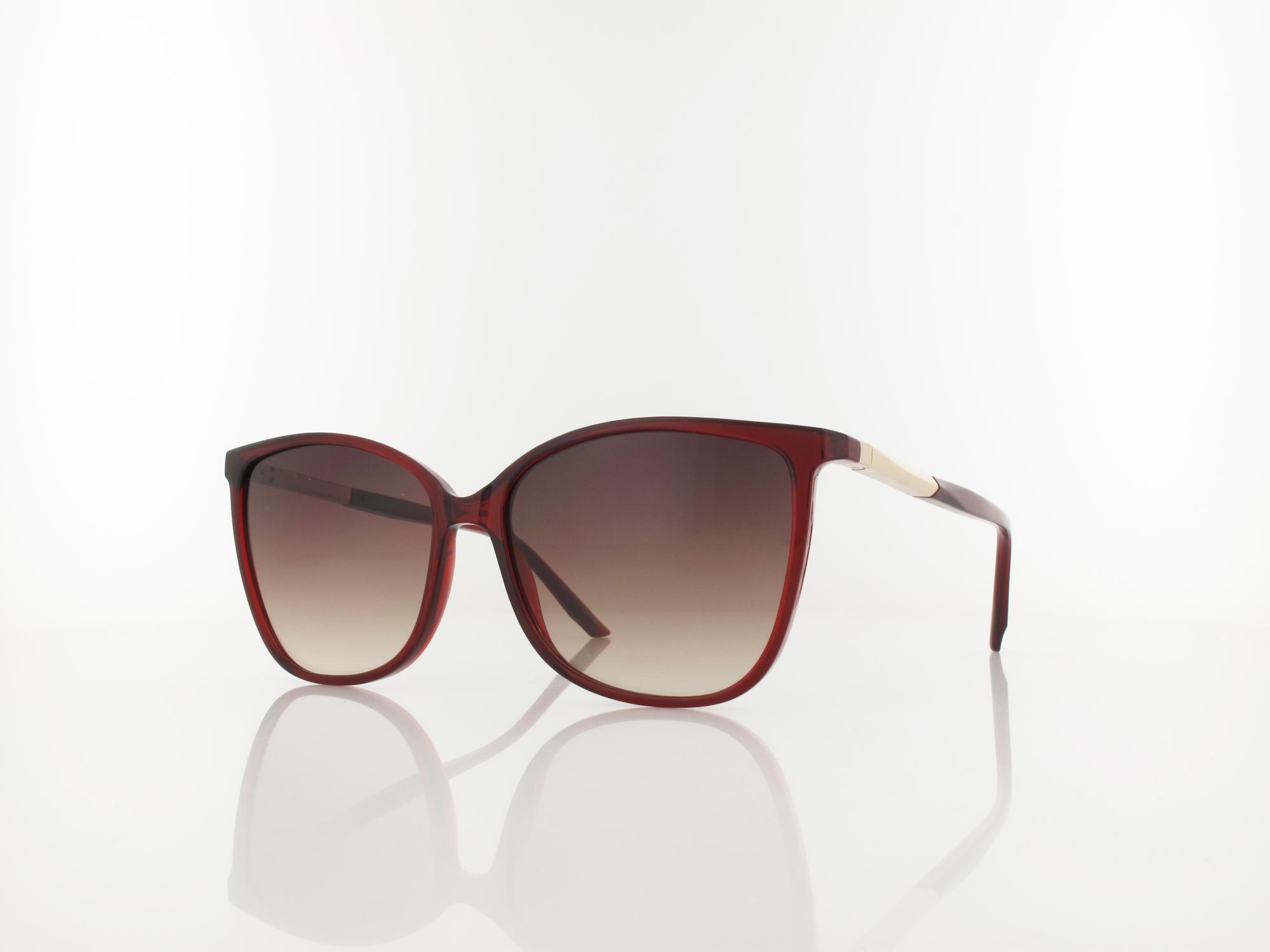 Calvin Klein CK25504S 605 57 transparent burgundy / brown gradient