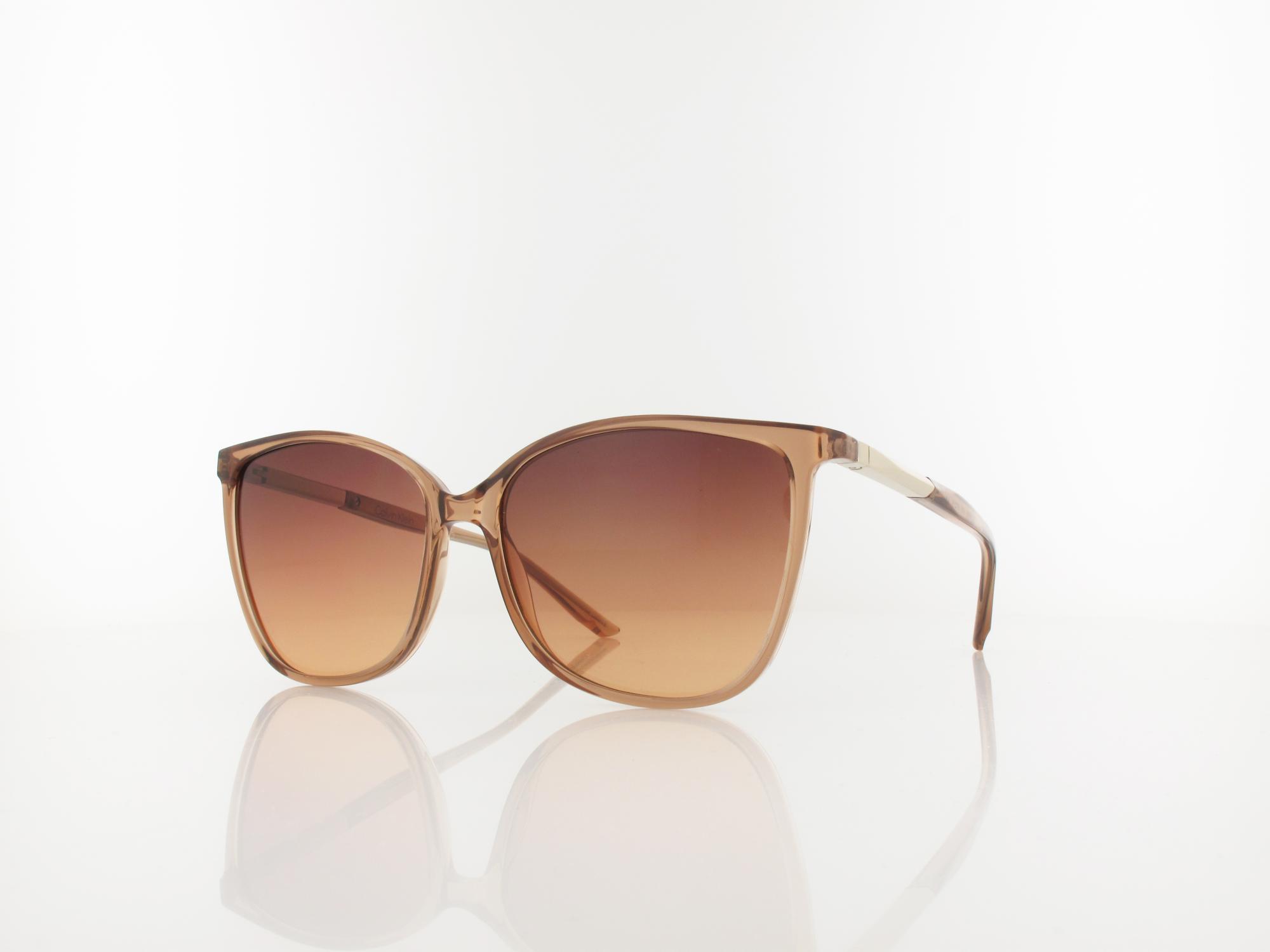 Calvin Klein CK25504S 618 57 transparent brick / brown gradient