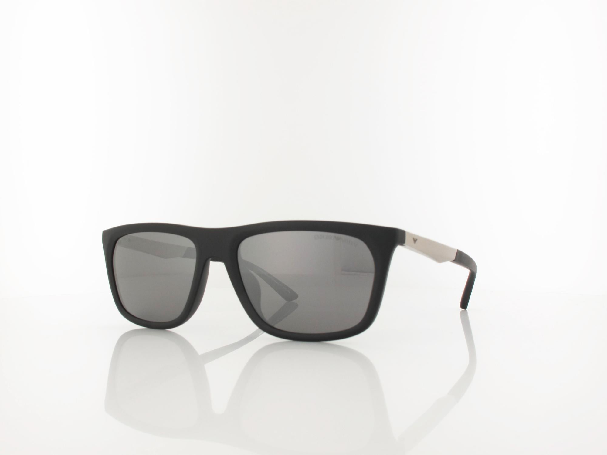 Emporio Armani EA4272U 63726G 57 matte black / dark grey mirror silver