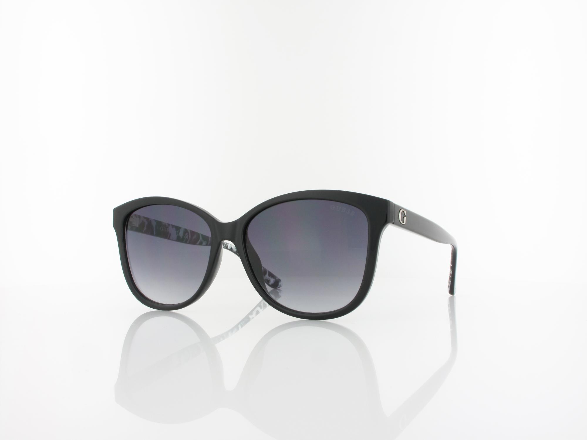 Guess GU7828 01B 56 shiny black / gradient smoke