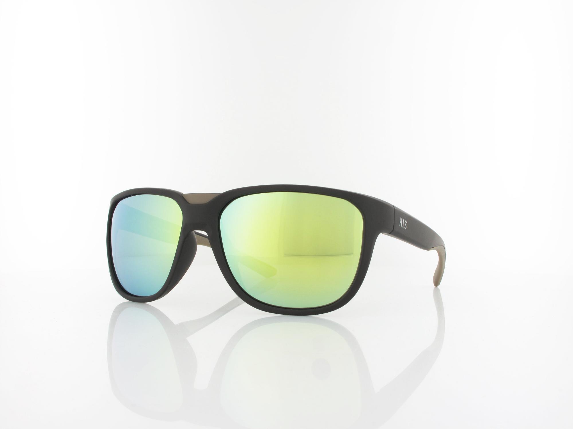 HIS polarized HPS47104-3 60 dark brown / smoke with yellow mirror polarized
