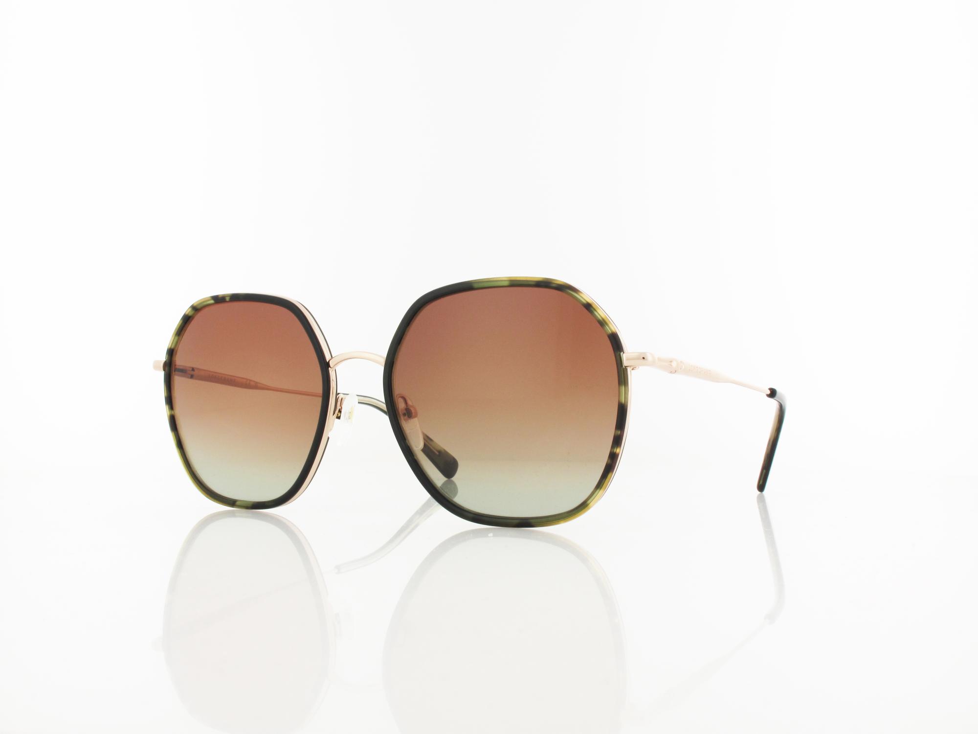 Longchamp LO163S 749 58 rose gold green camou / brown gradient