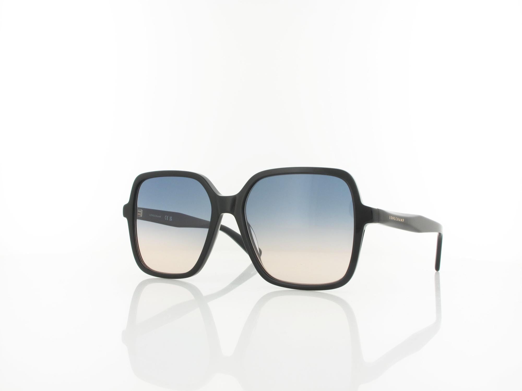 Longchamp LO808S 001 57 black / blue grey gradient