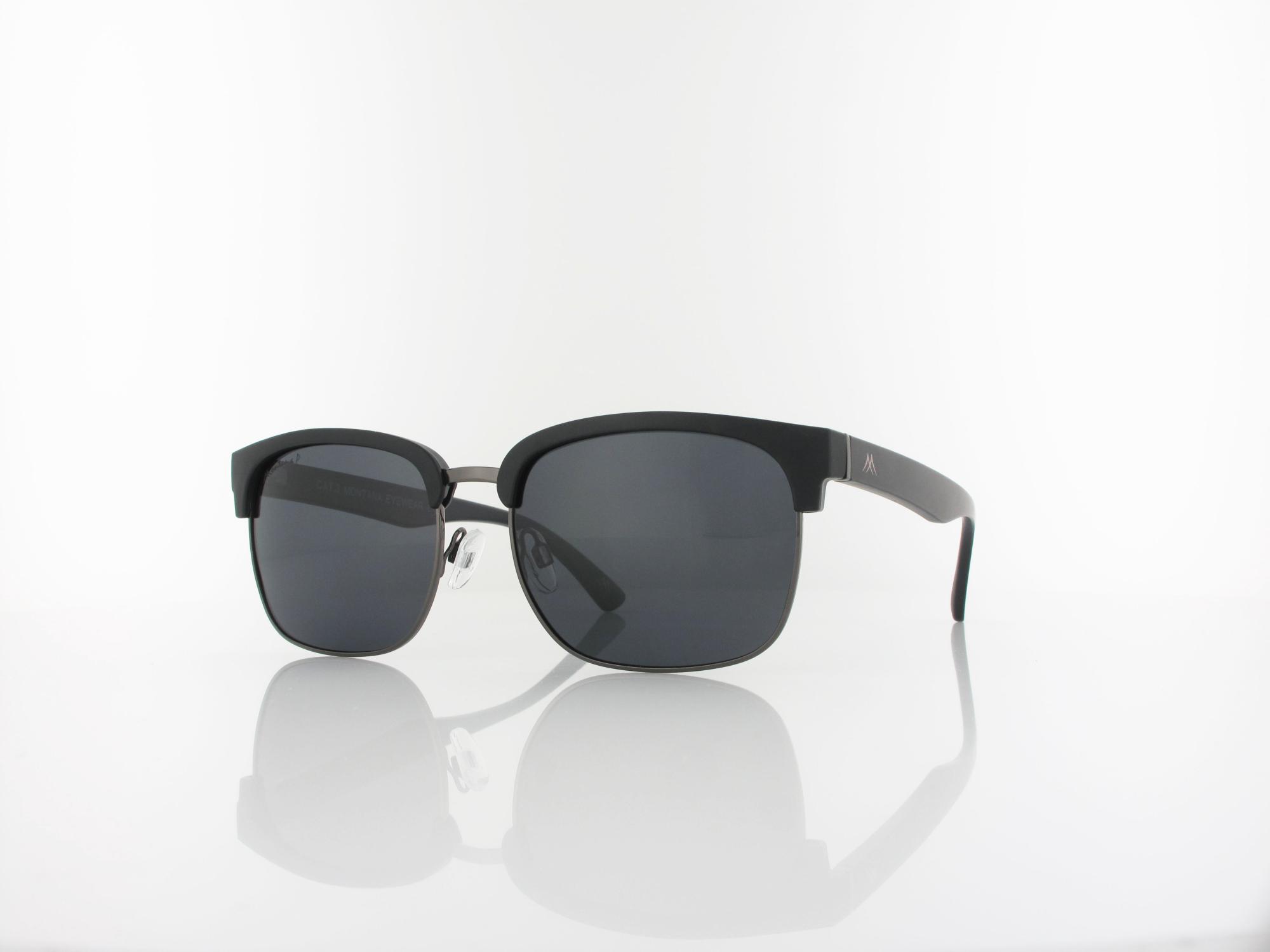 Brilando MP192 57 matt black shiny dark gun / smoke polarized