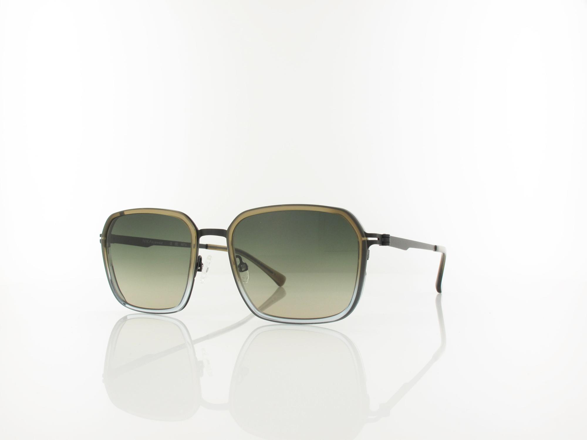 Brilando Premium Sun U2660 54 braun-grau transparent schwarz matt / grün grau verlauf 85-65%