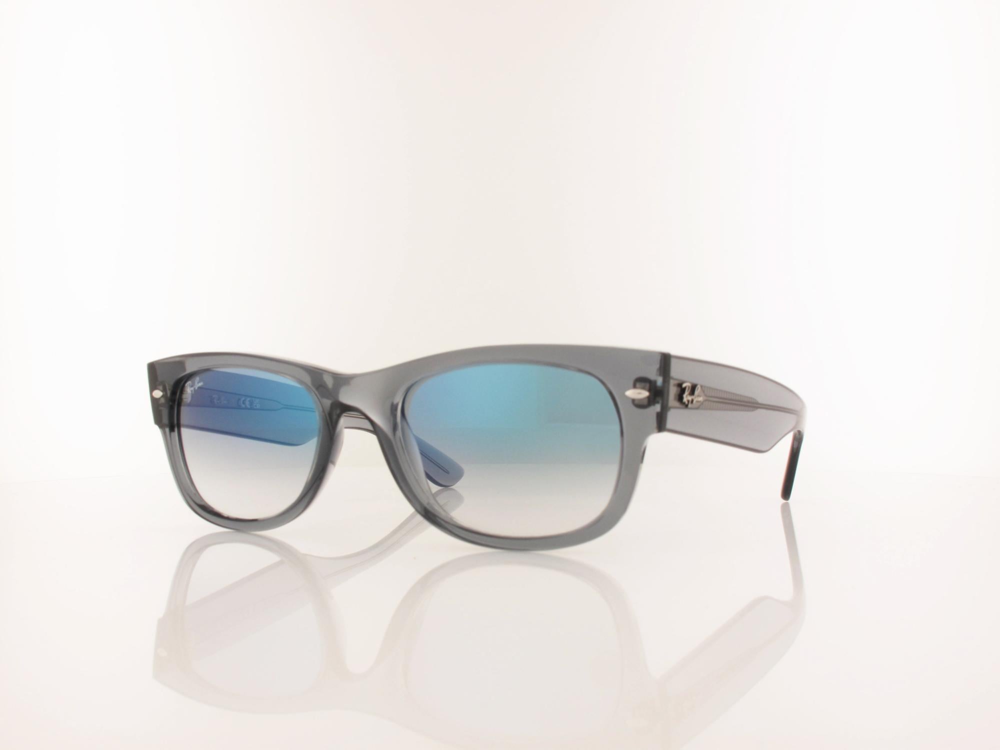 Ray Ban MEGA WAYFARER II RB0832S 68463F 55 transaprent grey / clear gradient blue