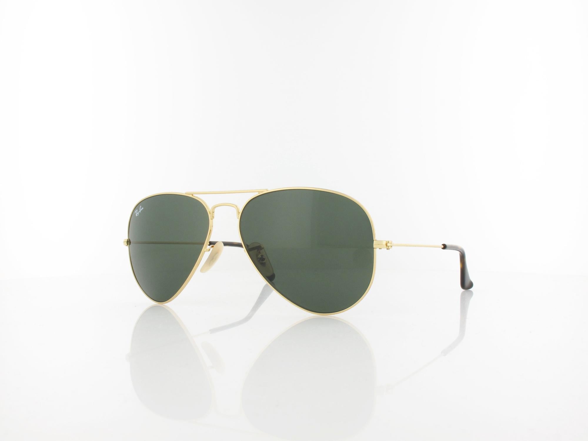 Ray Ban Aviator Large Metal RB3025 181 58 gold / crystal green