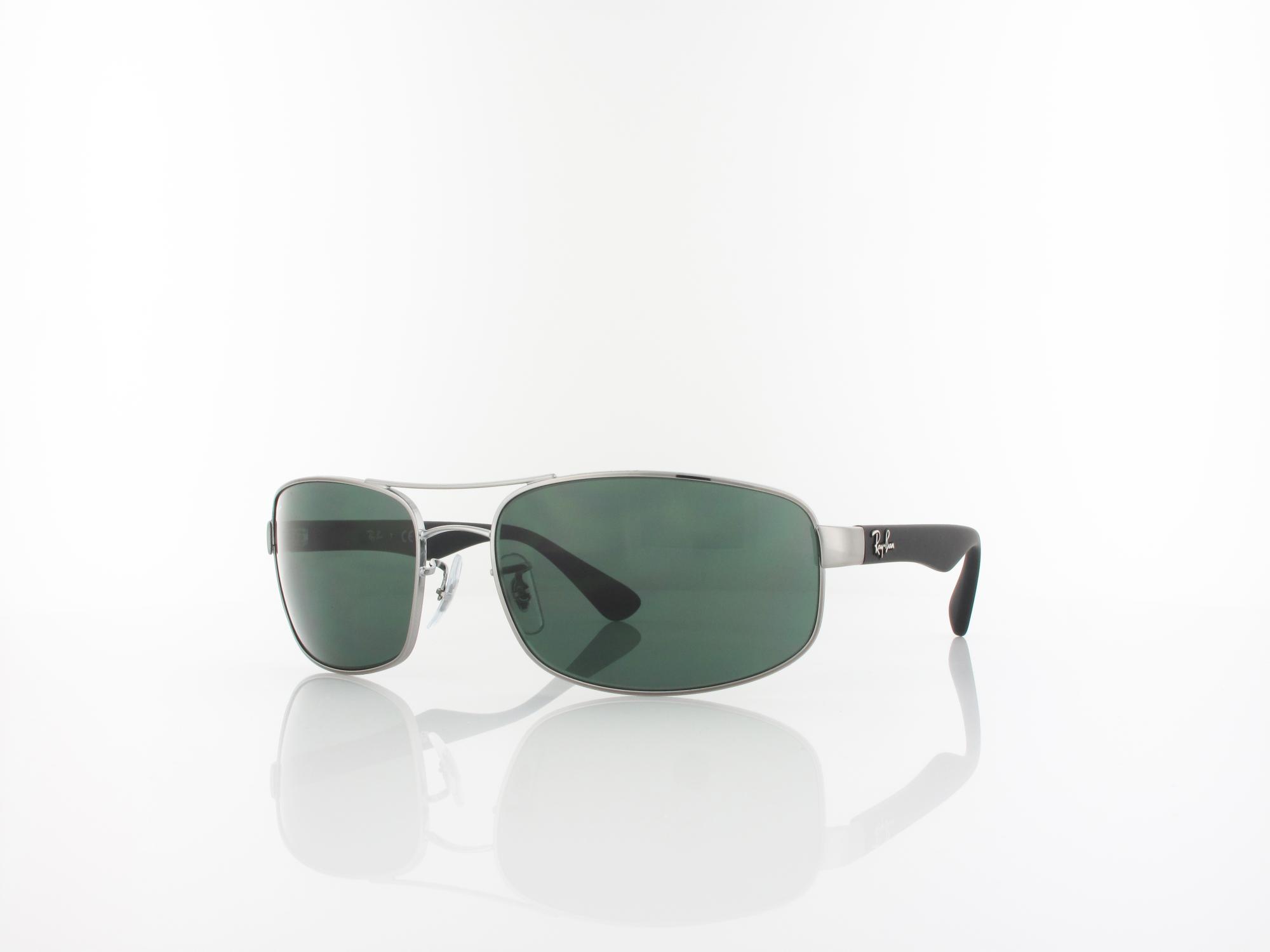 Ray Ban RB3445 004 61 shiny gunmetal / green