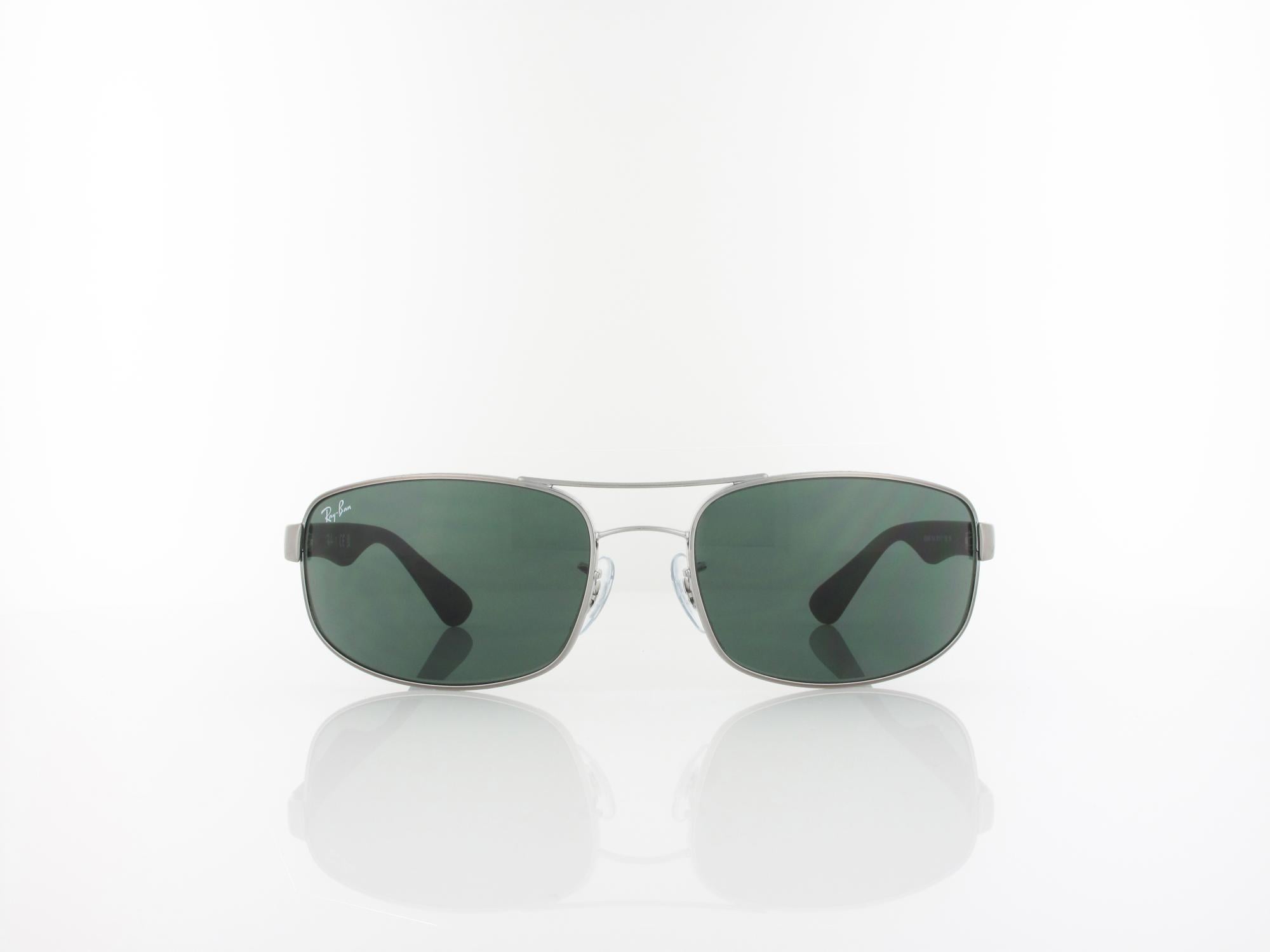 Ray Ban RB3445 004 64 gunmetal / crystal green