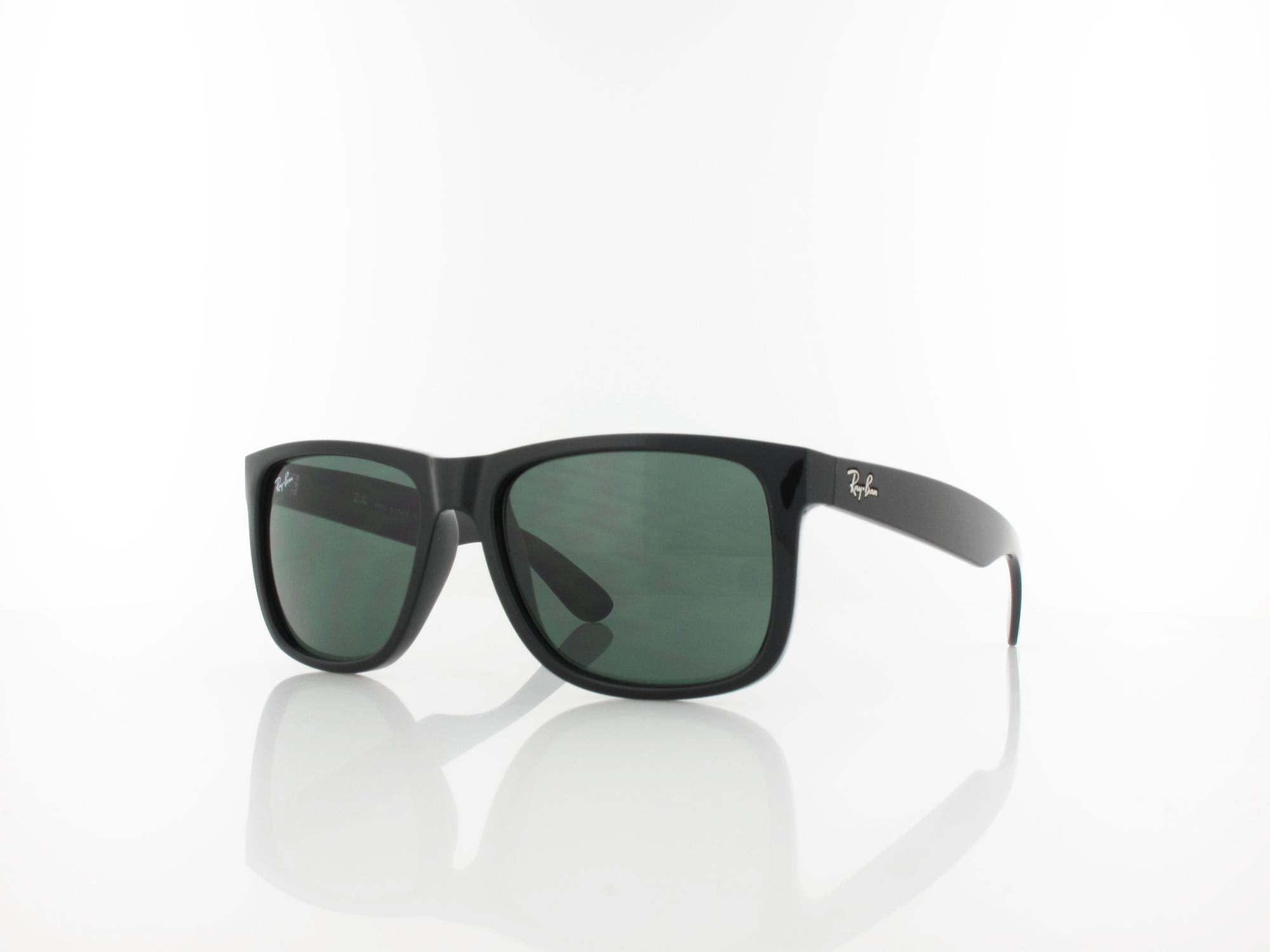 Ray Ban Justin RB4165 601/71 54 polished black / green