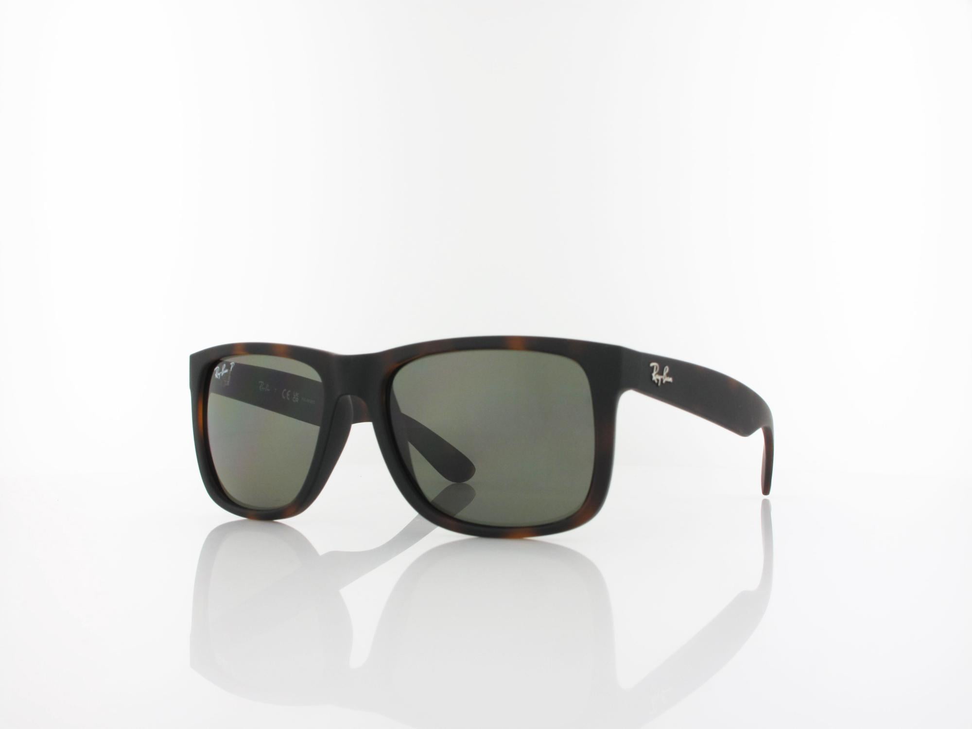 Ray Ban Justin RB4165 8659A 55 rubber havana / dark green polar