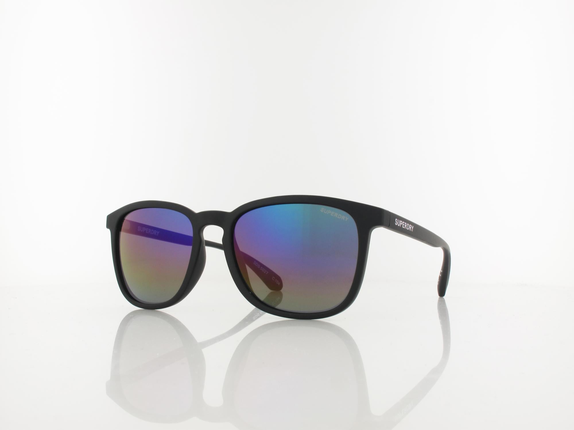 Superdry 5027 104 55 matte black / rainbow mirror