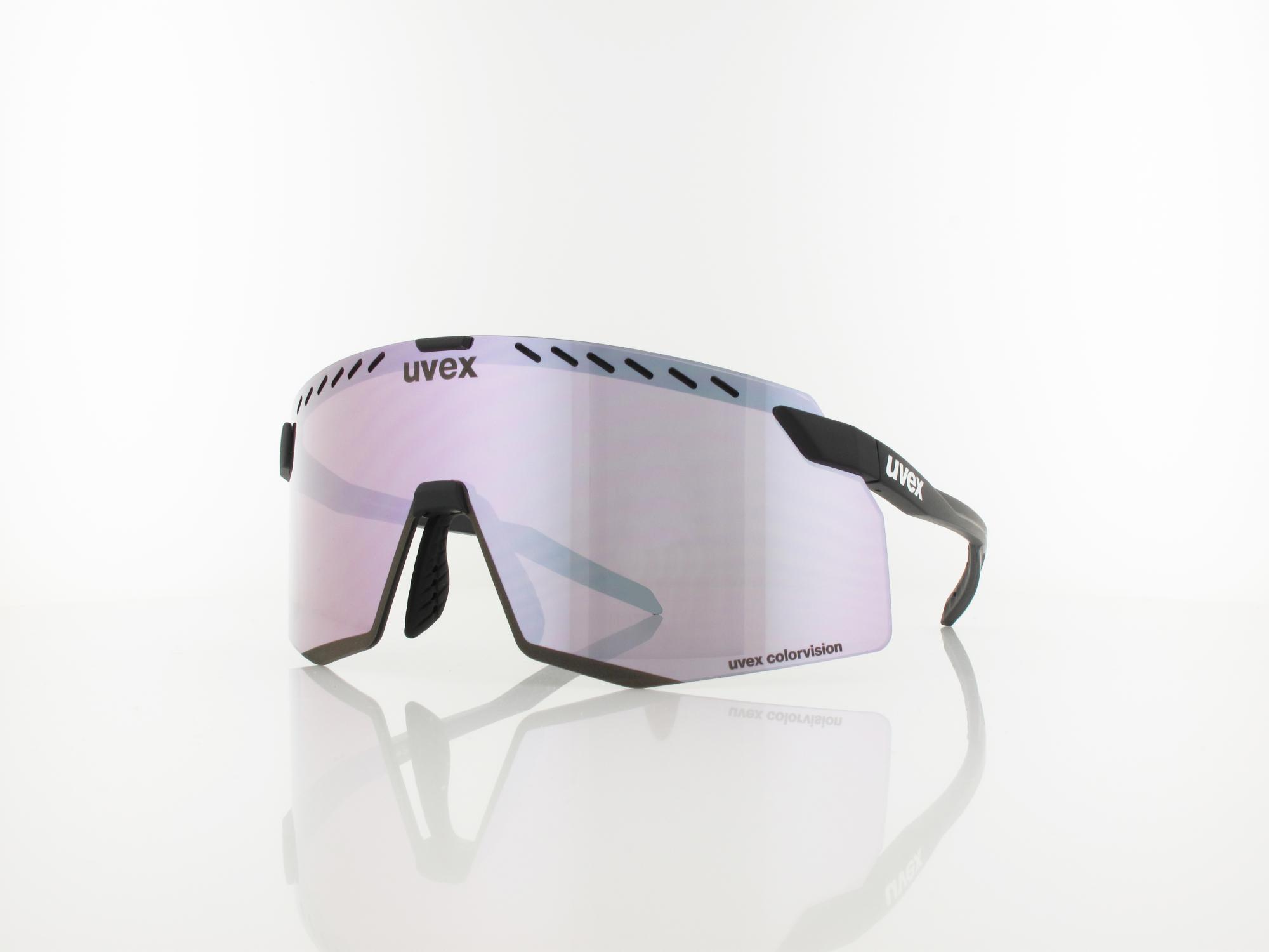 UVEX pace stage CV S533052 2281 145 black matt / colorvision mirror pink