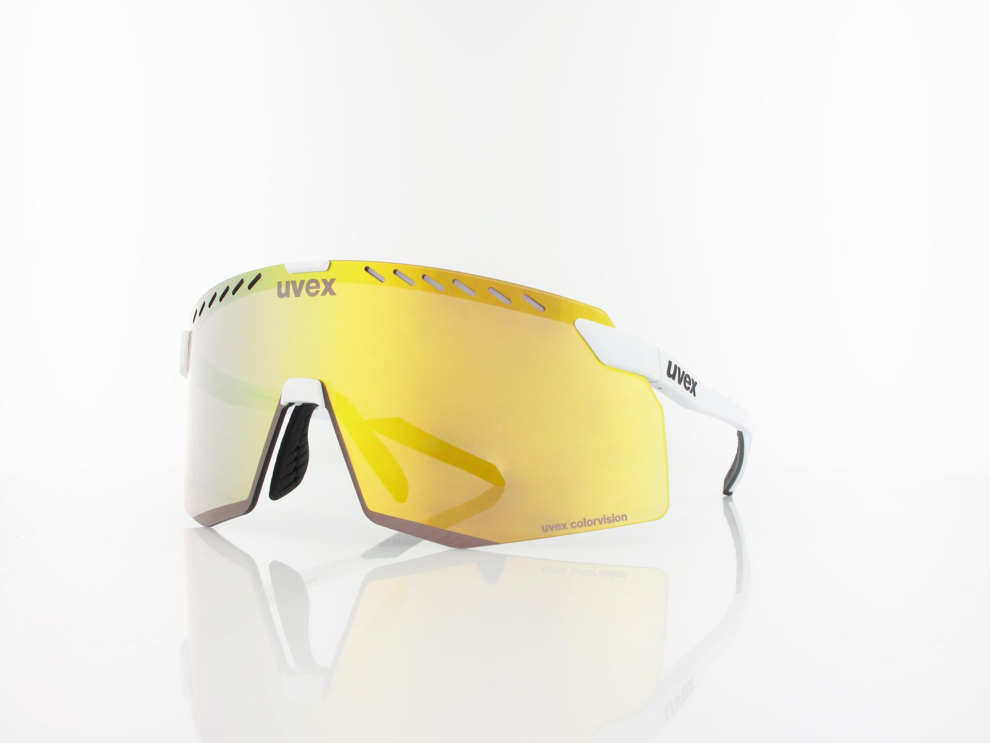 UVEX pace stage CV S533052 8882 145 white matt / colorvision mirror yellow