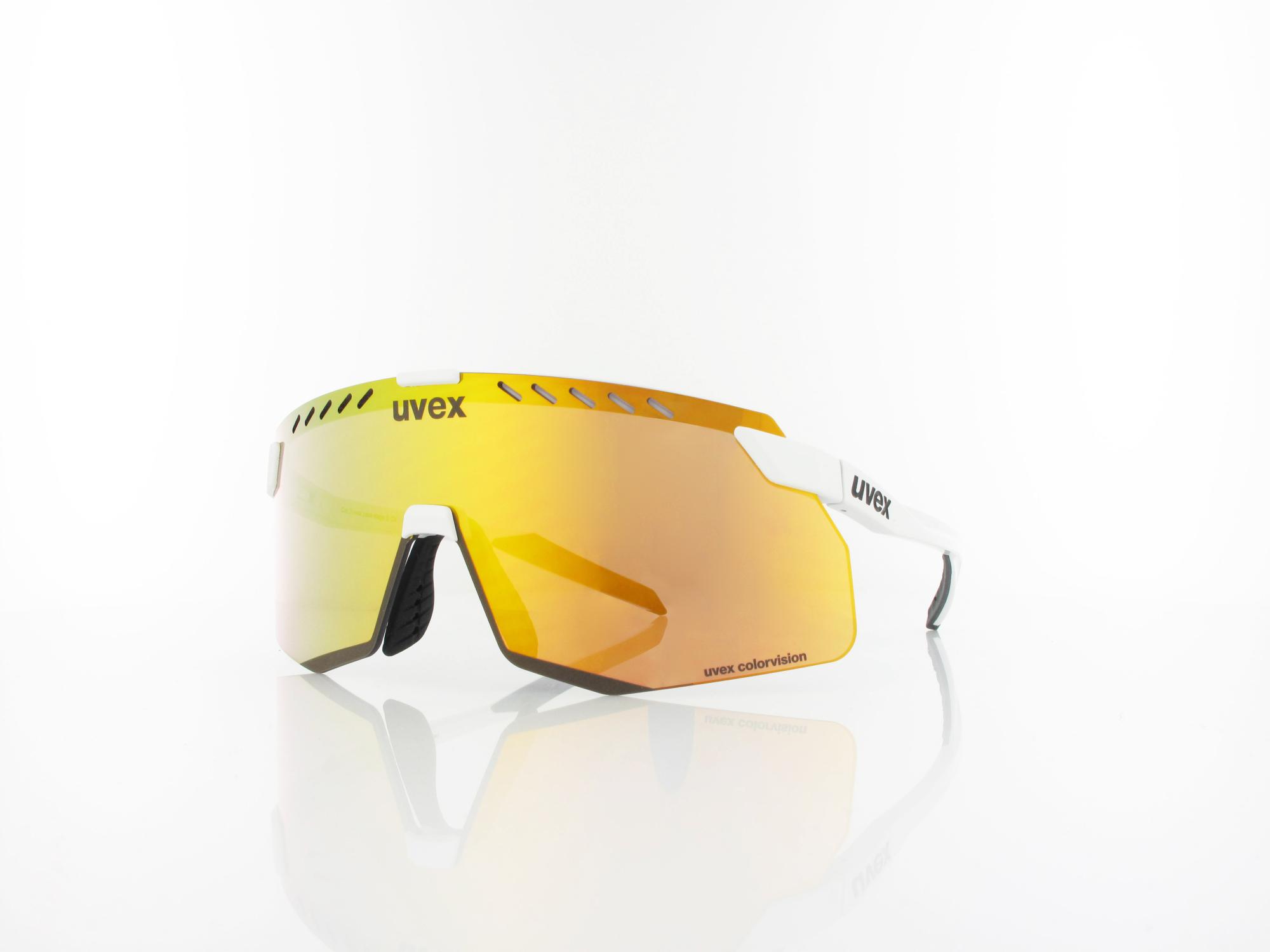 UVEX pace stage S CV S533073 8882 140 white matt / colorvision mirror yellow