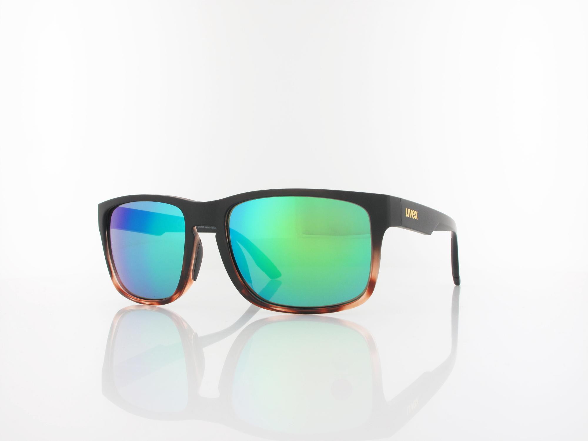 UVEX poise S534001 2616 57 black-demi matt / mirror green