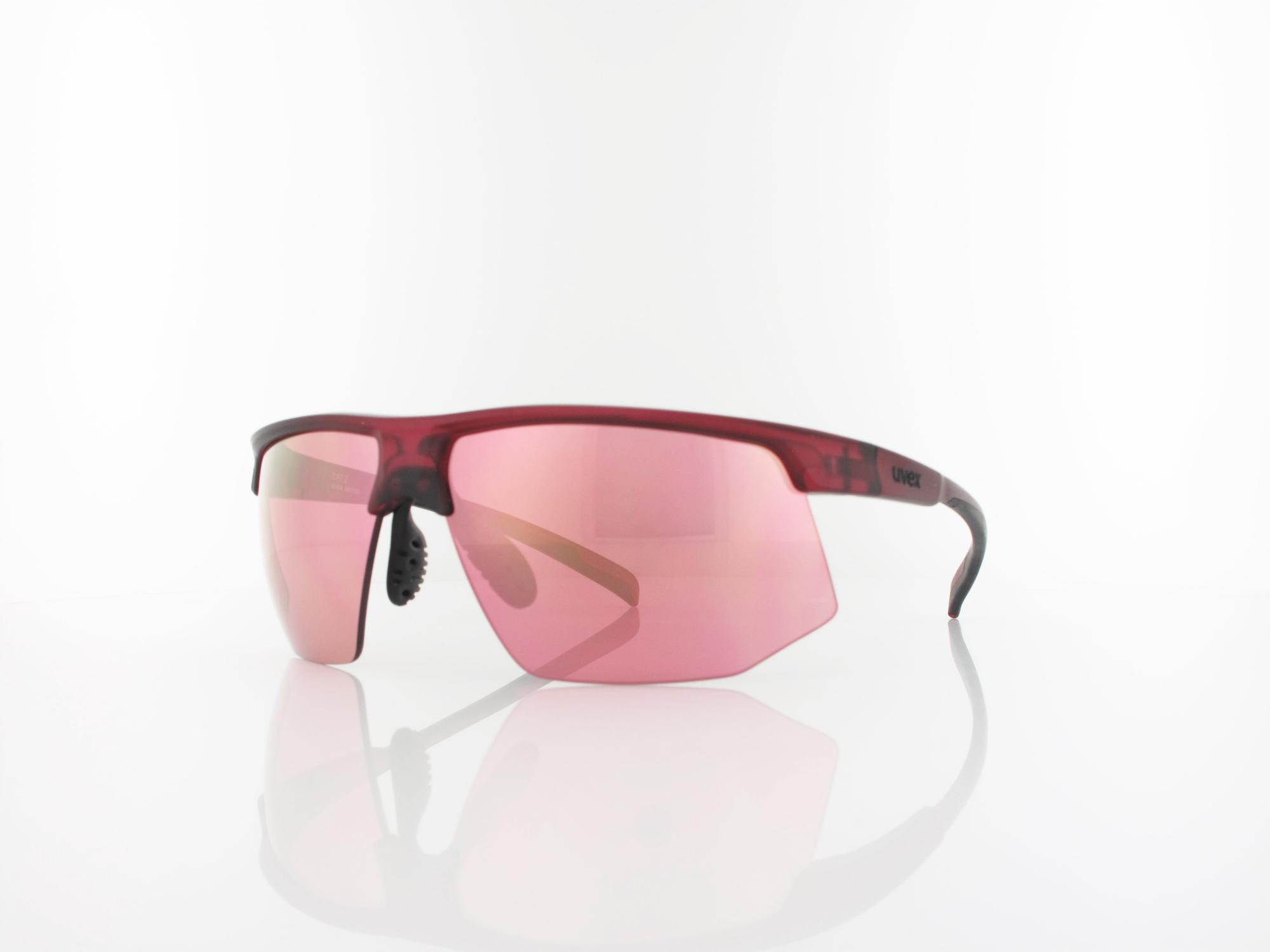 UVEX aerios S534010 3316 60 cranberry matt / mirror rose