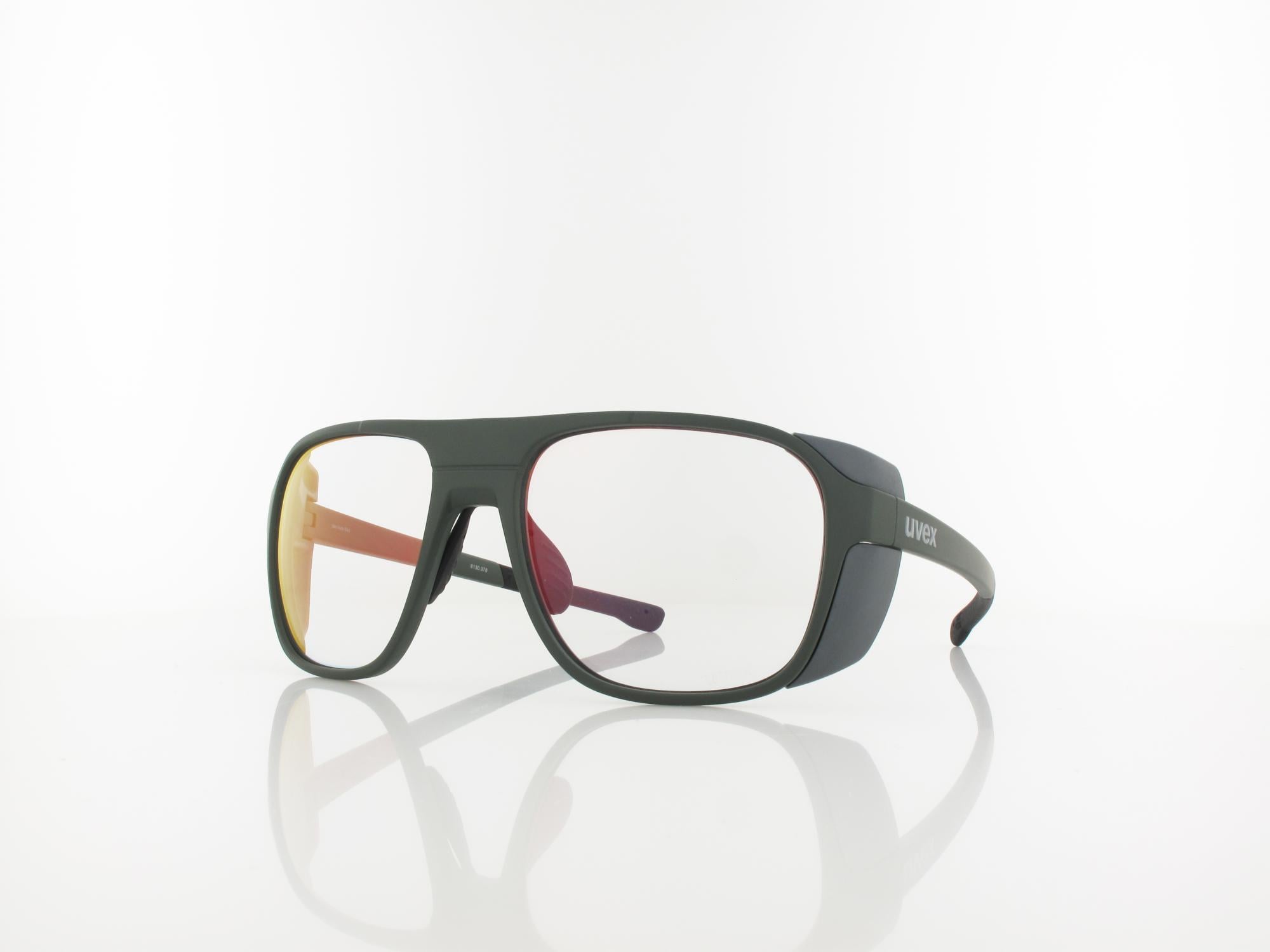 UVEX RXd 4007 V 9064 7200 57 khaki matt / variomatic grau - red mirror