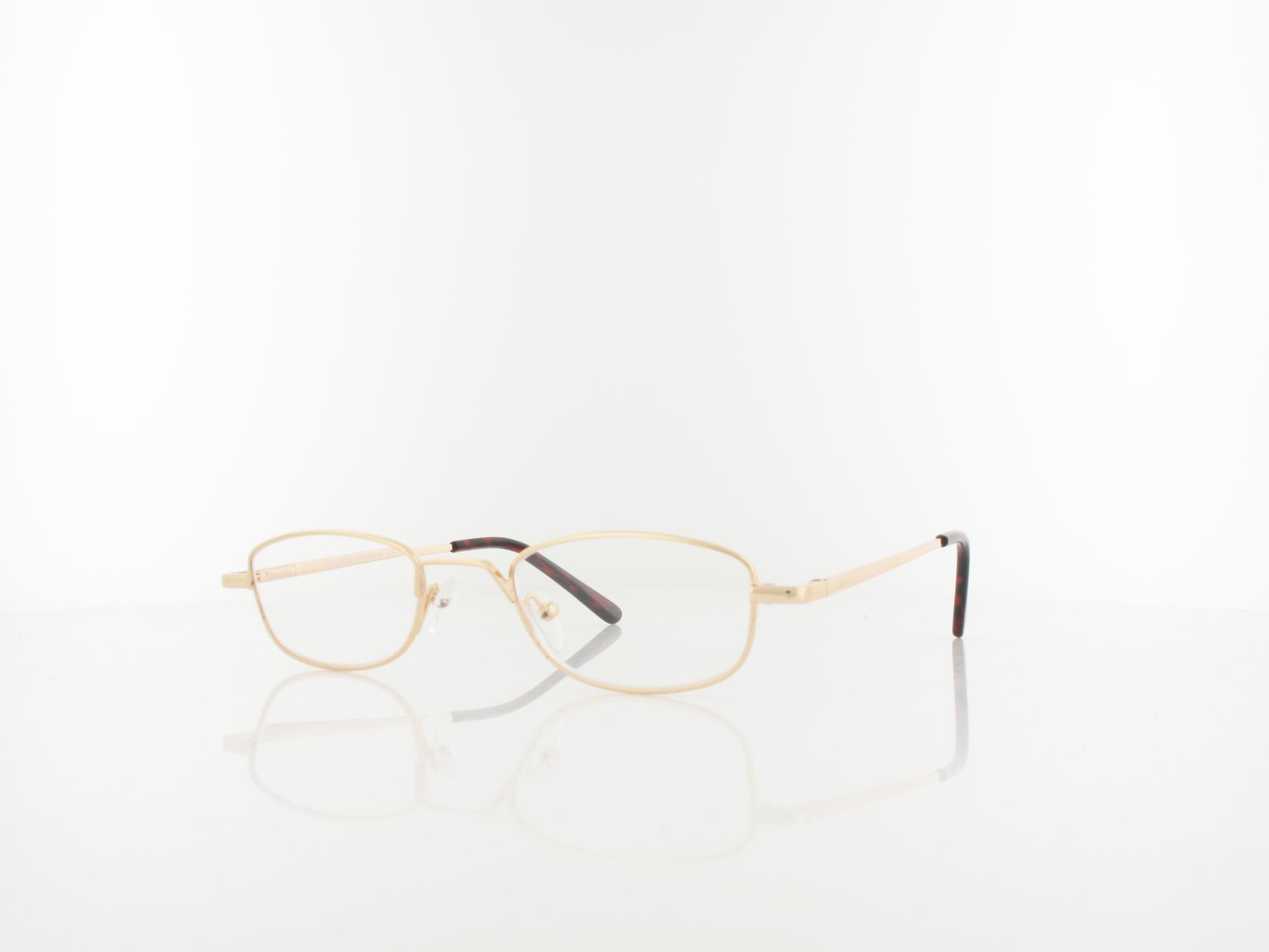 Brilando HMR63 Fertiglesebrille shiny gold +3,50
