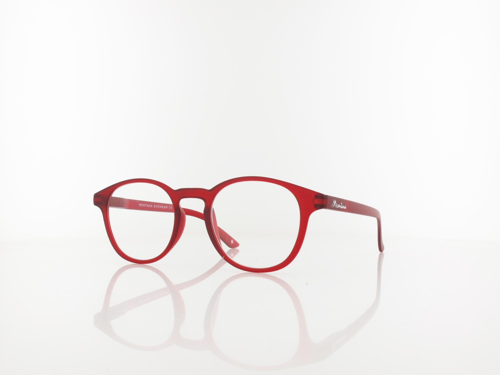 Brilando MR52B Fertiglesebrille matt red +2,00