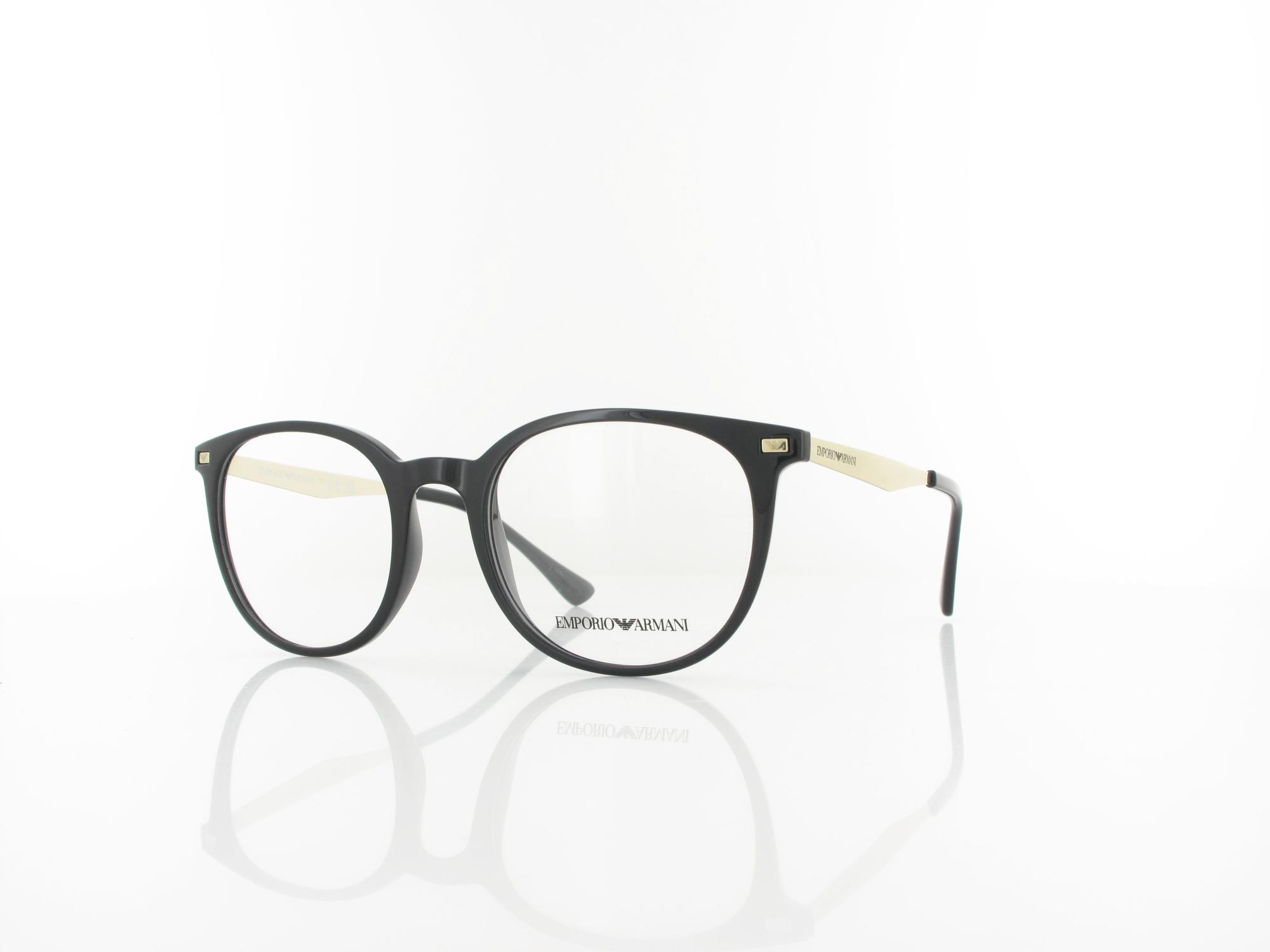 Emporio Armani EA3168 5001 52 schwarz glänzend