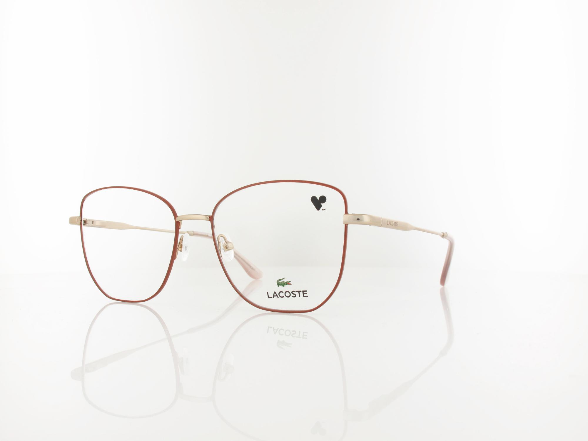 Lacoste L2323 770 54 rose gold brown
