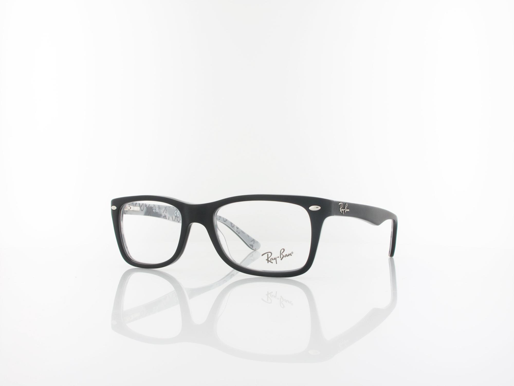 Ray Ban RX5228 5405 50 top mat black on tex camuflage