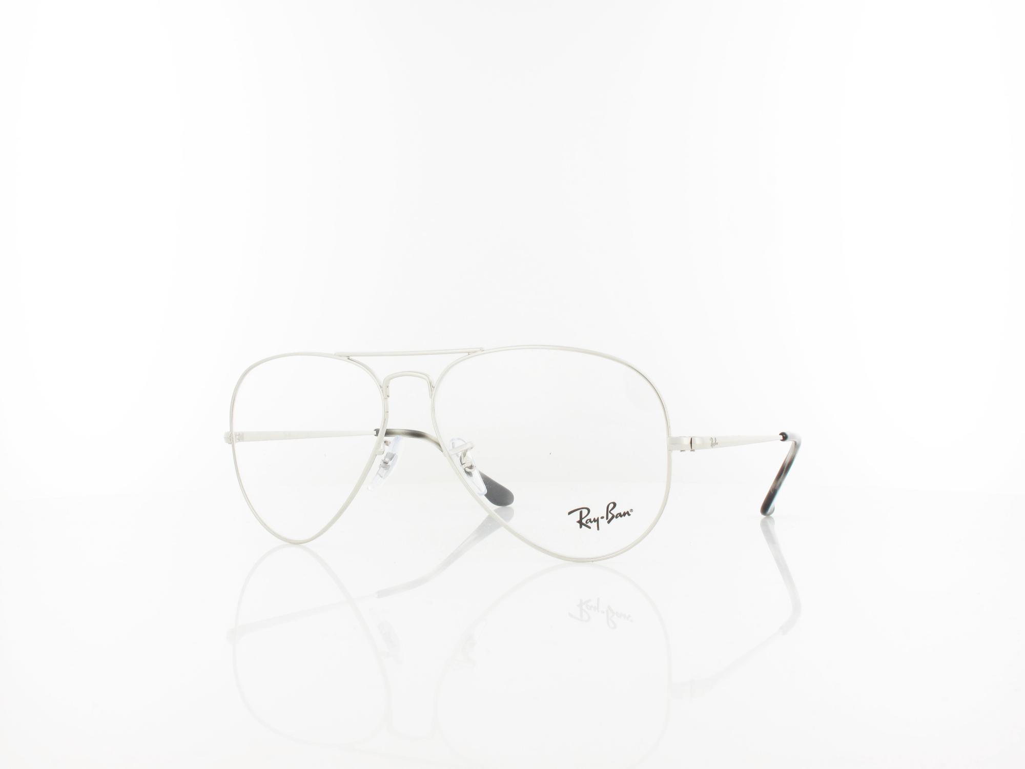 Ray Ban Aviator RX6489 2501 58 silver