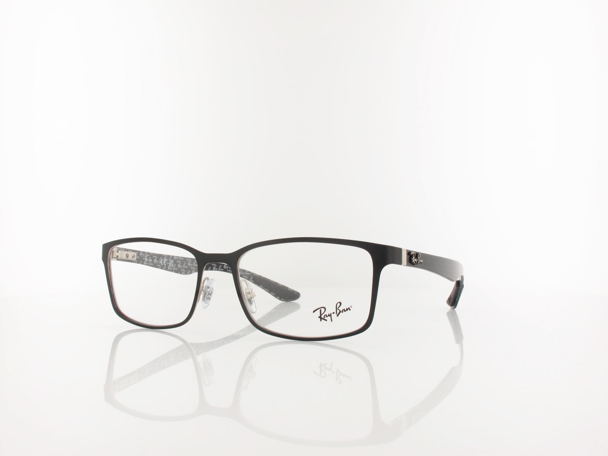 Ray Ban RX8424 2997 55 mattschwarz silber