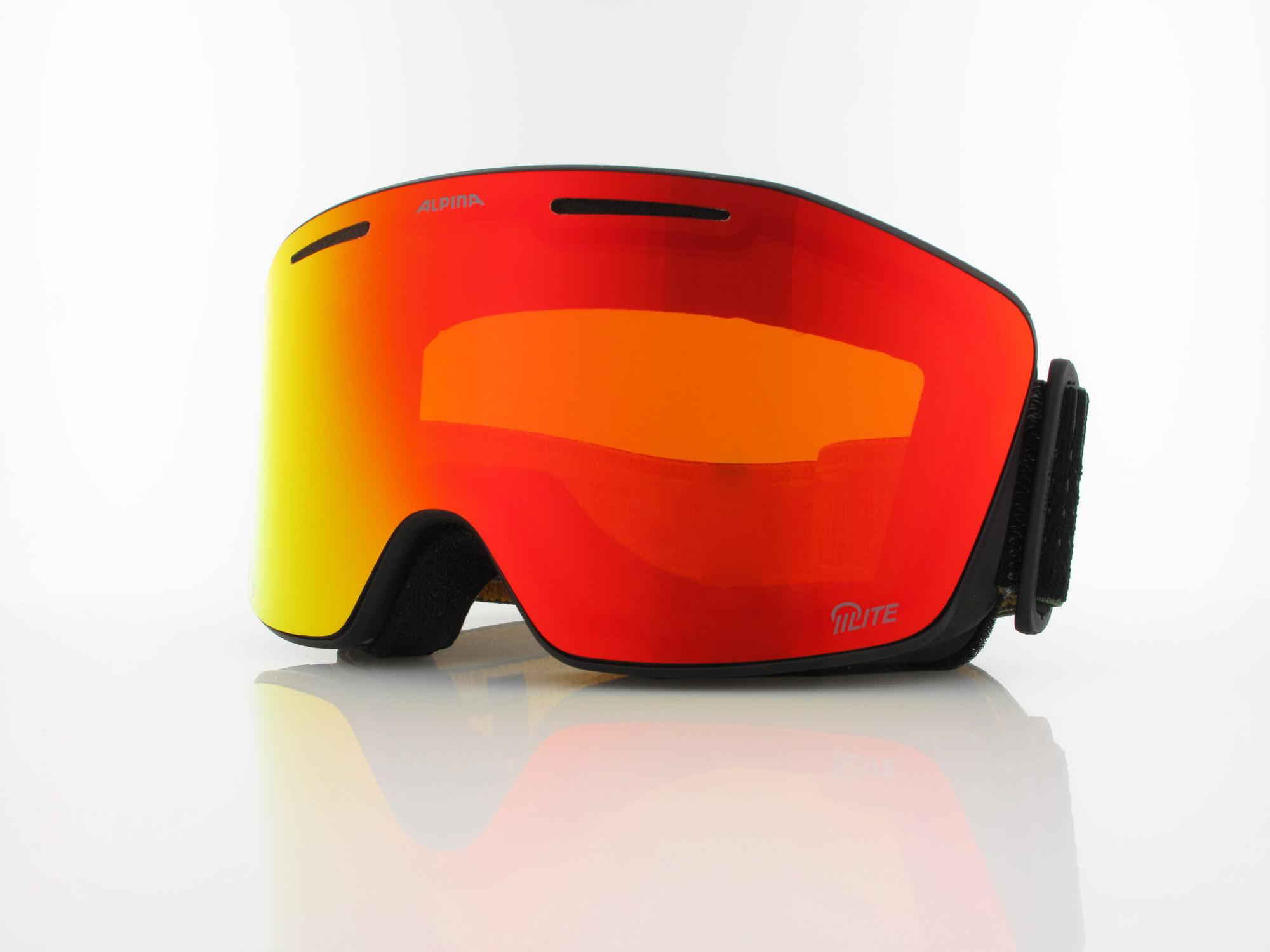 ALPINA Nendaz Q-LITE A7291 832 black yellow matt / Q-LITE red