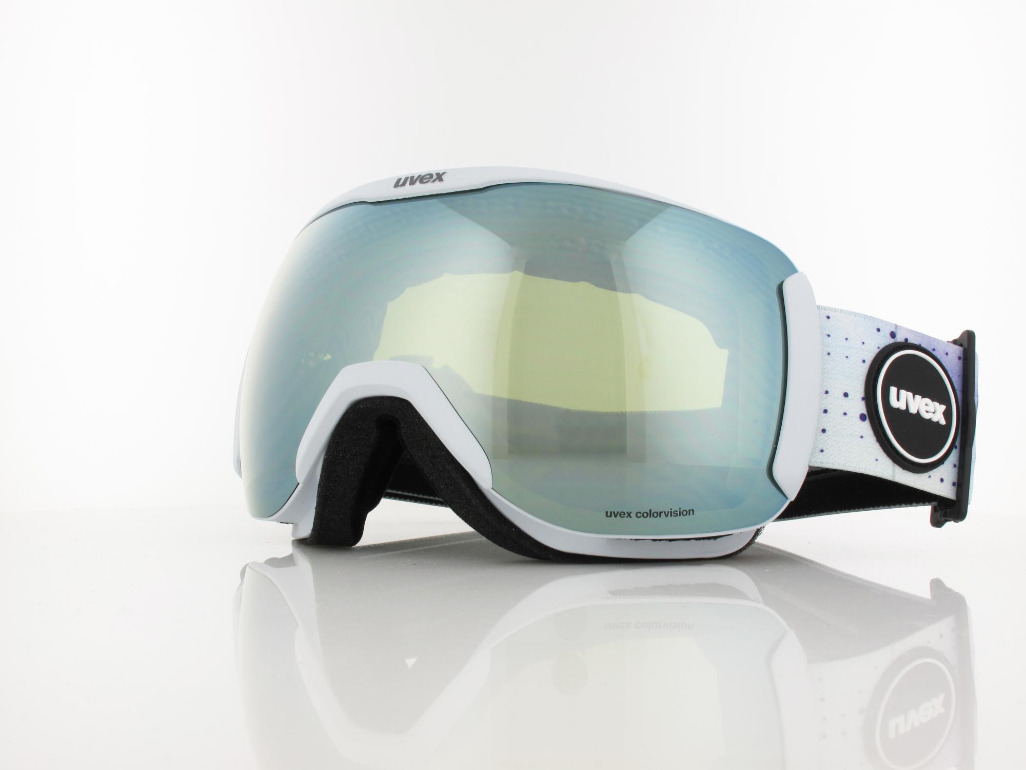 UVEX downhill 2100 CV S550392 4230 arctic blue matt / mirror white colorvision yellow