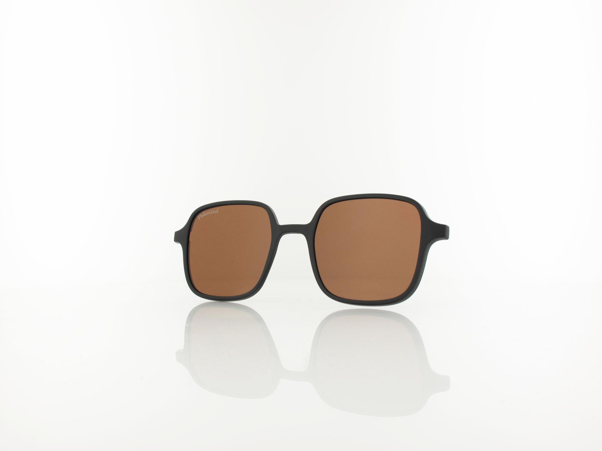 Brilando CLIP MC98-3 matt black / brown polarized