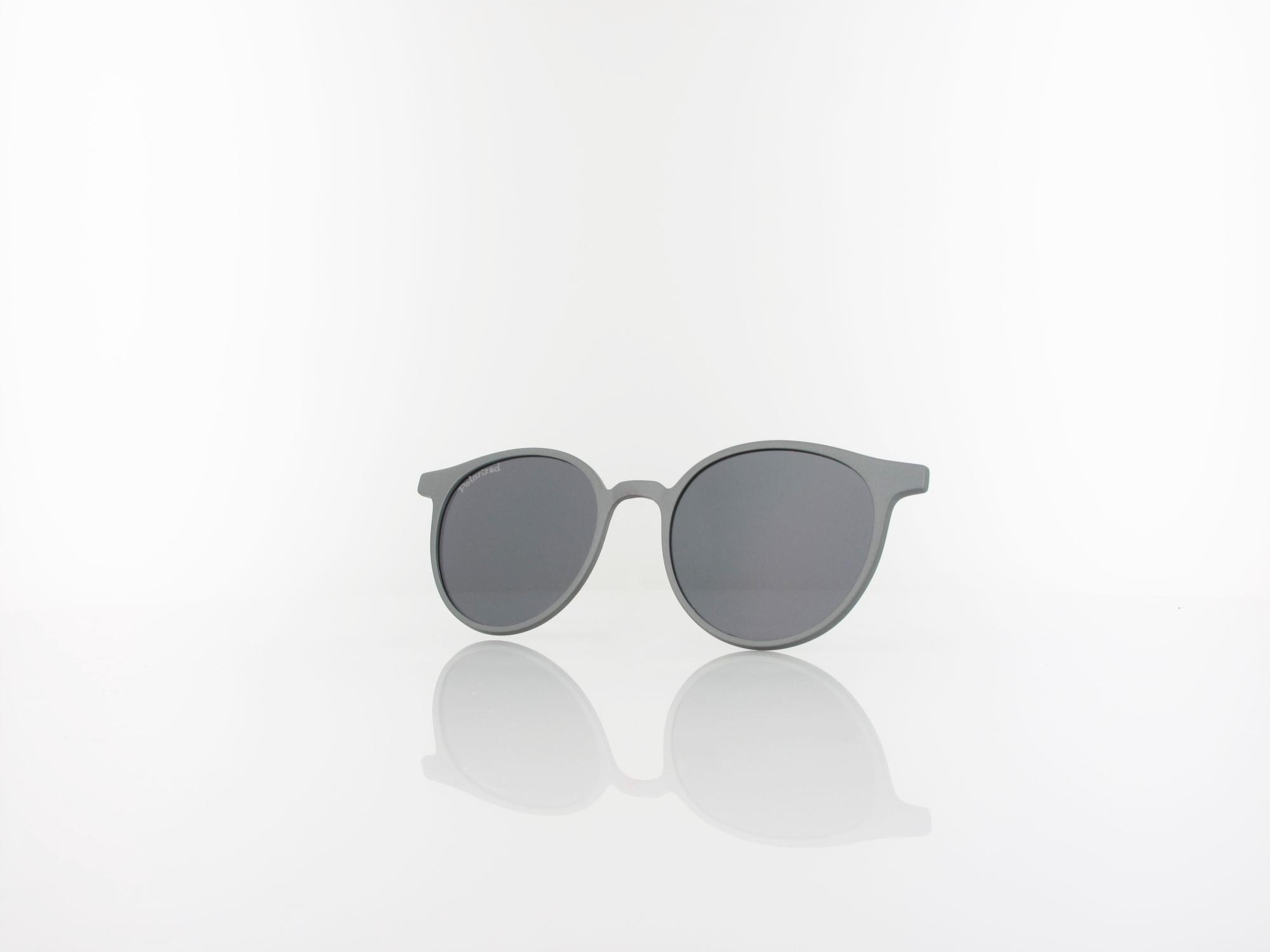 Brilando CLIP M-TRC299B-1 matt grey / smoke polarized